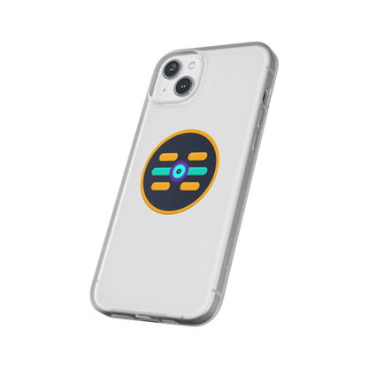 The Boards Shop Clear Phone Case with Colorful Tech Emblem
