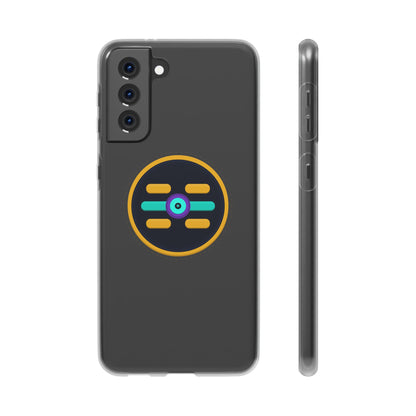 The Boards Shop Clear Phone Case with Colorful Tech Emblem