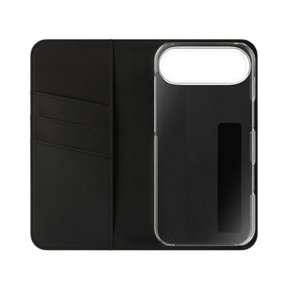 Unboards Cosmic Flip Case — Retro Space Tech Wallet Cover