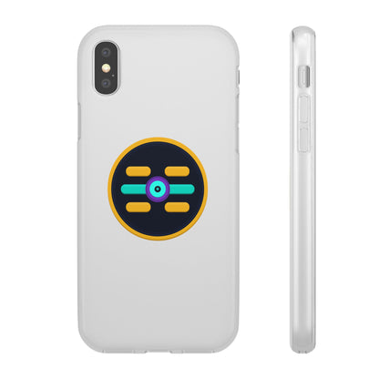 The Boards Shop Clear Phone Case with Colorful Tech Emblem