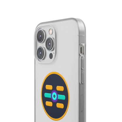 The Boards Shop Clear Phone Case with Colorful Tech Emblem