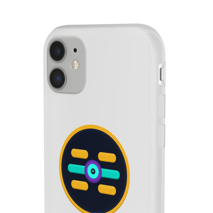The Boards Shop Clear Phone Case with Colorful Tech Emblem