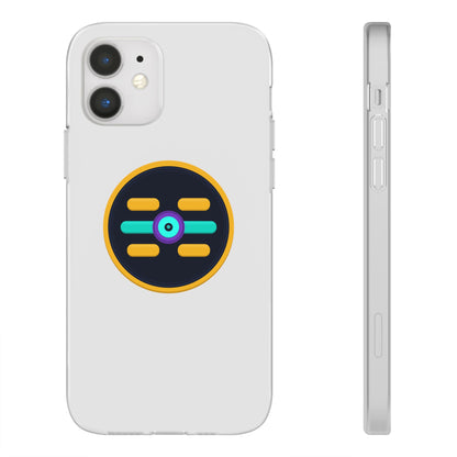 The Boards Shop Clear Phone Case with Colorful Tech Emblem
