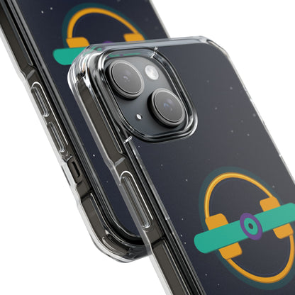 The Boards Shop Clear Magnetic Phone Case — Retro Space Target