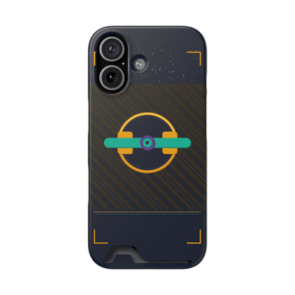 Blaise Series Wallet Phone Case — Retro Geometric Target