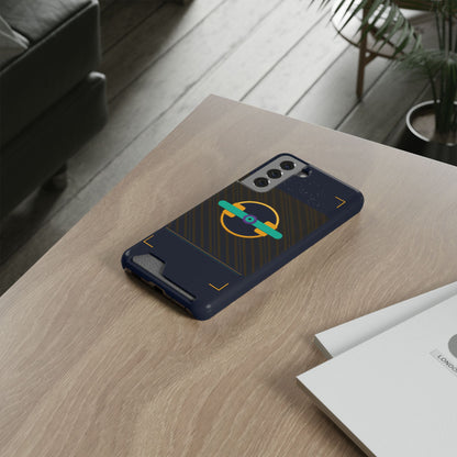Blaise Series Wallet Phone Case — Retro Geometric Target