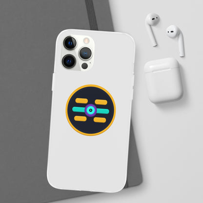 The Boards Shop Clear Phone Case with Colorful Tech Emblem