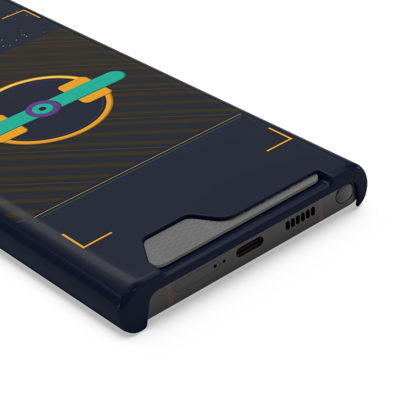 Blaise Series Wallet Phone Case — Retro Geometric Target