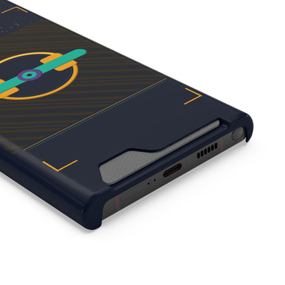 Blaise Series Wallet Phone Case — Retro Geometric Target