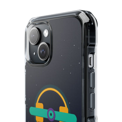 The Boards Shop Clear Magnetic Phone Case — Retro Space Target