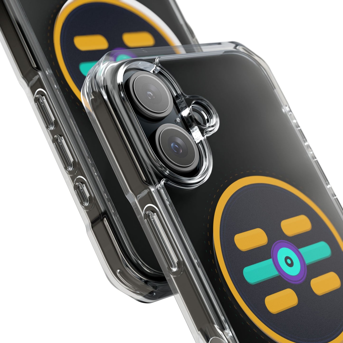 The Boards Shop Clear Magnetic Phone Case with Colorful Retro Pop Socket