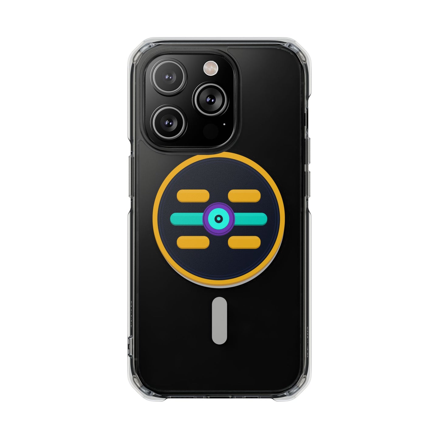 The Boards Shop Clear Magnetic Phone Case with Colorful Retro Pop Socket