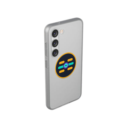 The Boards Shop Clear Phone Case with Colorful Tech Emblem