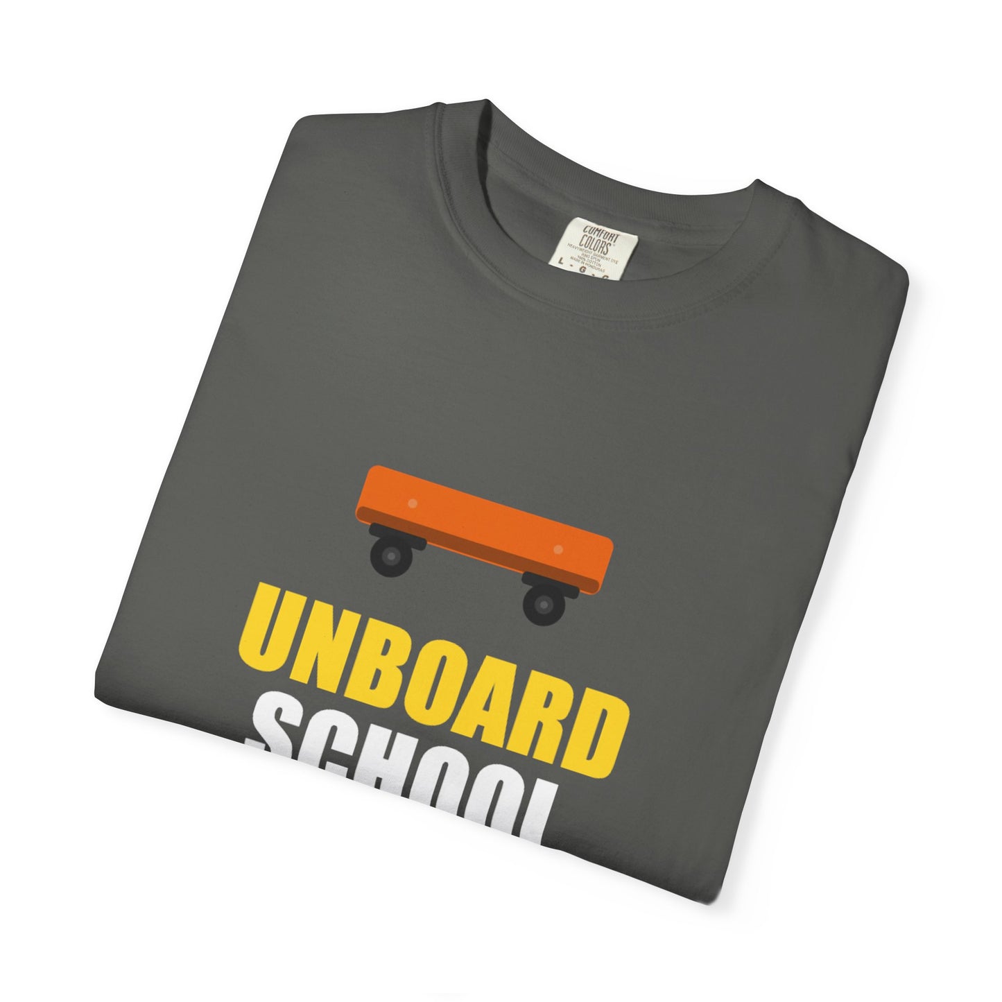 Unboard Skateboard T‑Shirt — Minimal Retro Skate Graphic Tee