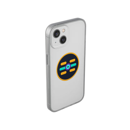 The Boards Shop Clear Phone Case with Colorful Tech Emblem