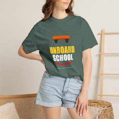 Unboard Skateboard T‑Shirt — Minimal Retro Skate Graphic Tee