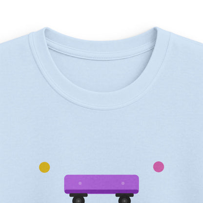 Kids Skateboard "Unboard School" Tee — Cute Back-to-School Graphic Shirt