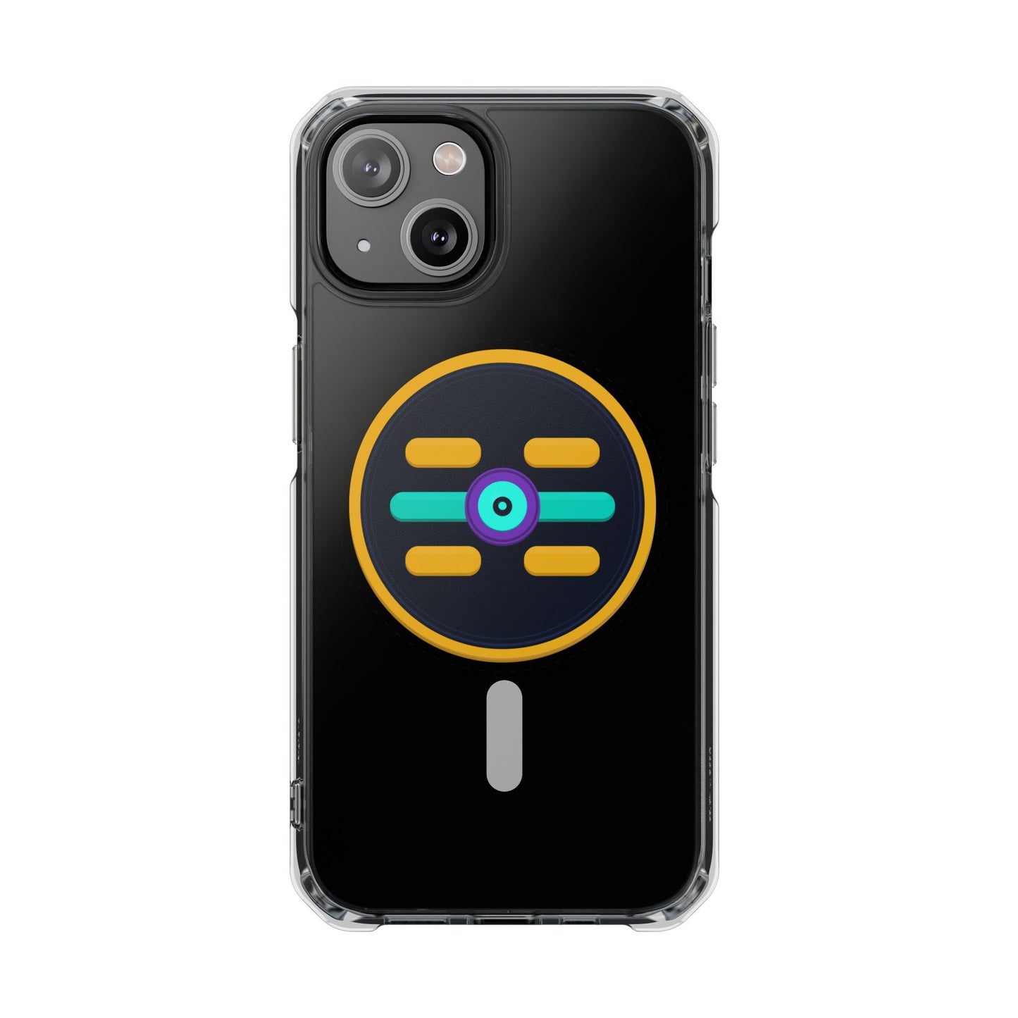 The Boards Shop Clear Magnetic Phone Case with Colorful Retro Pop Socket