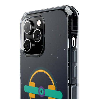 The Boards Shop Clear Magnetic Phone Case — Retro Space Target