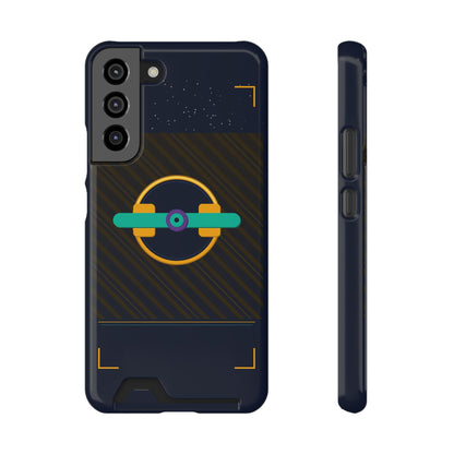 Blaise Series Wallet Phone Case — Retro Geometric Target