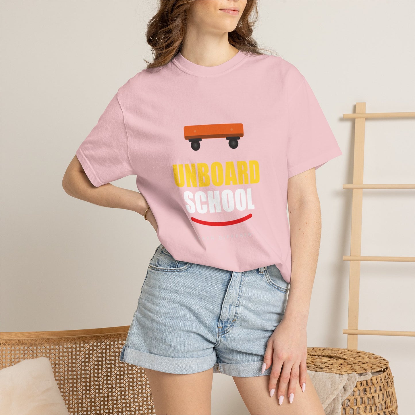 Unboard Skateboard T‑Shirt — Minimal Retro Skate Graphic Tee