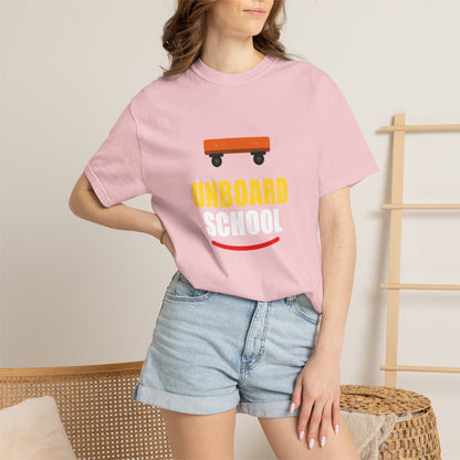 Unboard Skateboard T‑Shirt — Minimal Retro Skate Graphic Tee