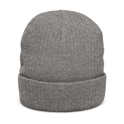 The Boards Embroidered Ribbed Beanie — Snowboard Culture Knit Hat