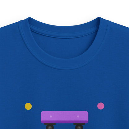 Kids Skateboard "Unboard School" Tee — Cute Back-to-School Graphic Shirt