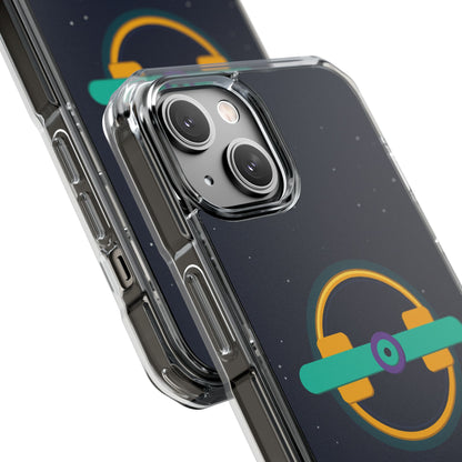 The Boards Shop Clear Magnetic Phone Case — Retro Space Target