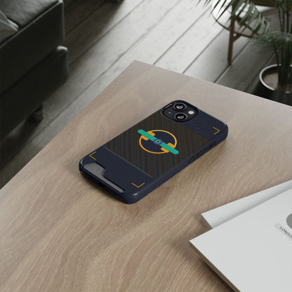 Blaise Series Wallet Phone Case — Retro Geometric Target