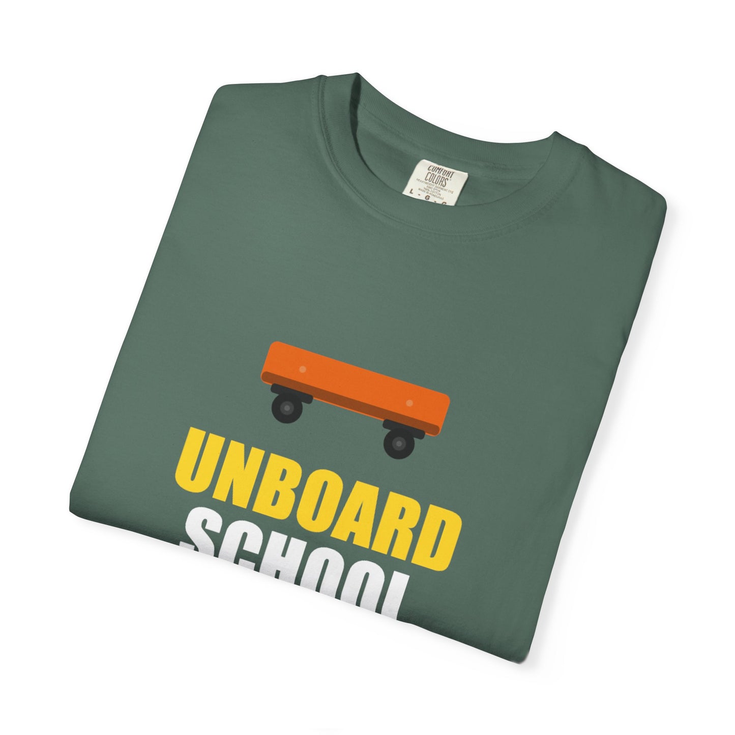 Unboard Skateboard T‑Shirt — Minimal Retro Skate Graphic Tee