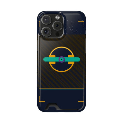 Blaise Series Wallet Phone Case — Retro Geometric Target