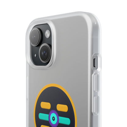 The Boards Shop Clear Phone Case with Colorful Tech Emblem