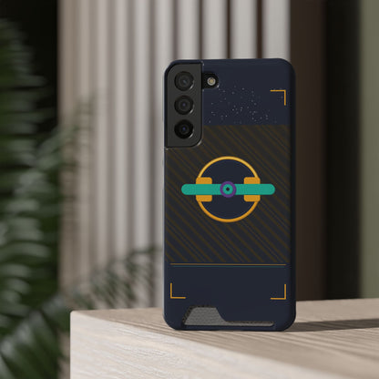 Blaise Series Wallet Phone Case — Retro Geometric Target