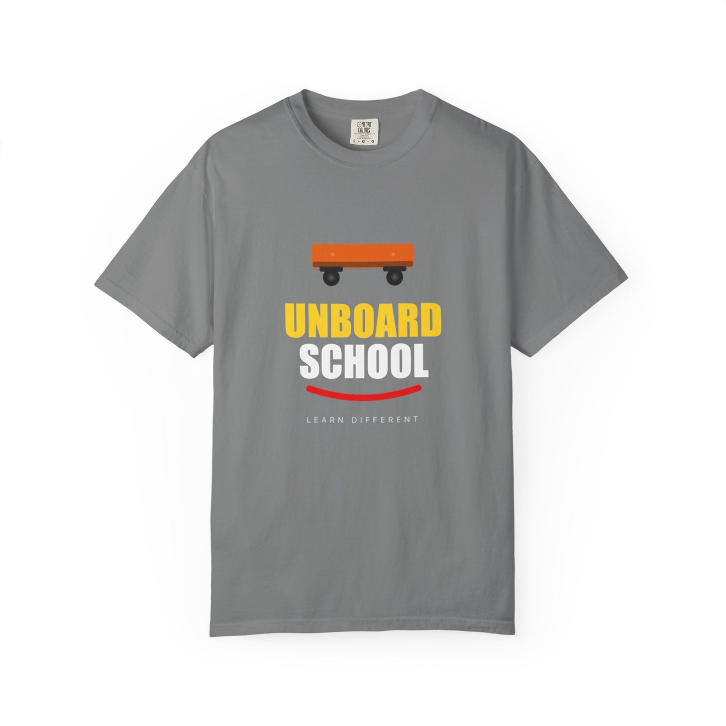 Unboard Skateboard T‑Shirt — Minimal Retro Skate Graphic Tee