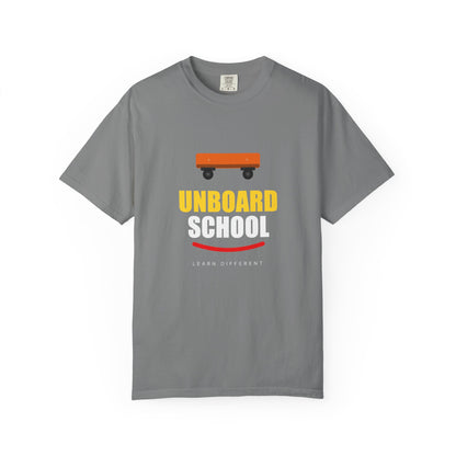 Unboard Skateboard T‑Shirt — Minimal Retro Skate Graphic Tee