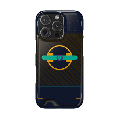 Blaise Series Wallet Phone Case — Retro Geometric Target