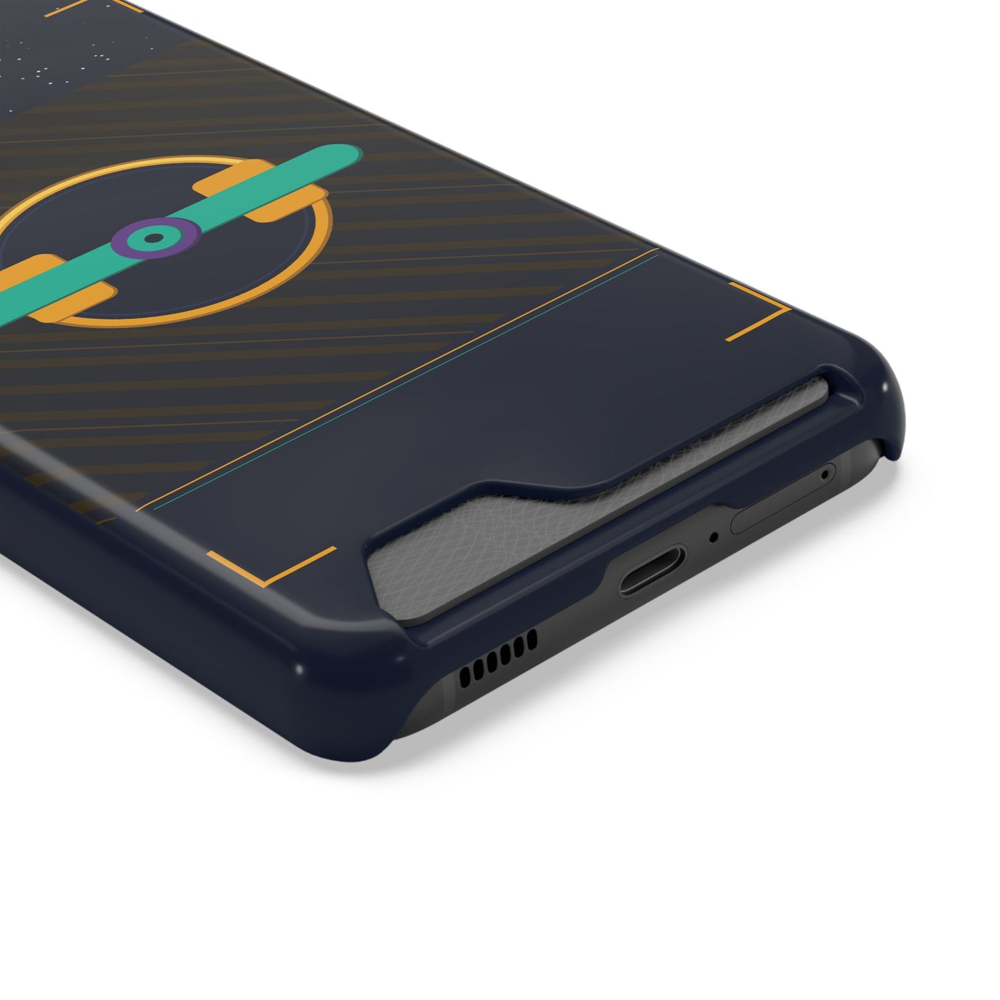 Blaise Series Wallet Phone Case — Retro Geometric Target
