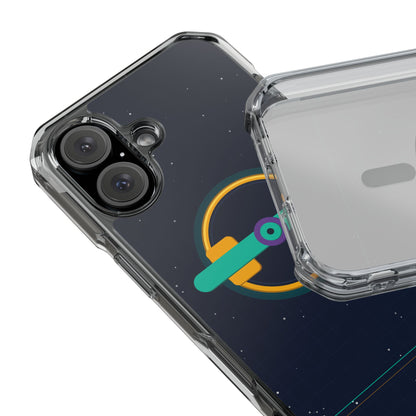 The Boards Shop Clear Magnetic Phone Case — Retro Space Target