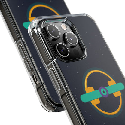 The Boards Shop Clear Magnetic Phone Case — Retro Space Target