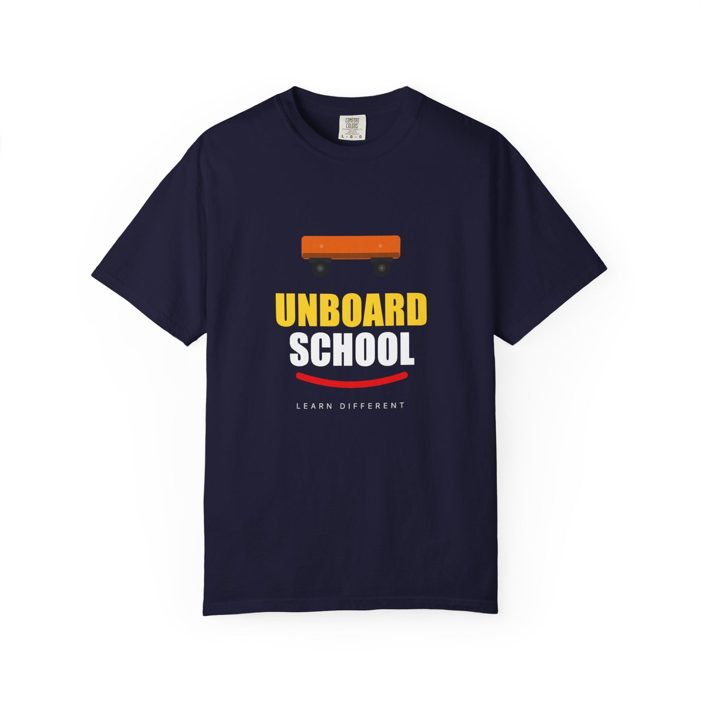 Unboard Skateboard T‑Shirt — Minimal Retro Skate Graphic Tee
