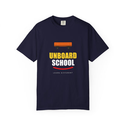 Unboard Skateboard T‑Shirt — Minimal Retro Skate Graphic Tee