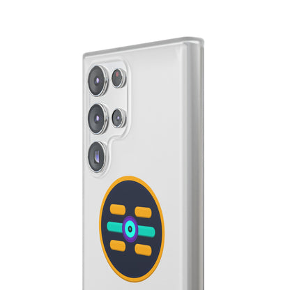 The Boards Shop Clear Phone Case with Colorful Tech Emblem