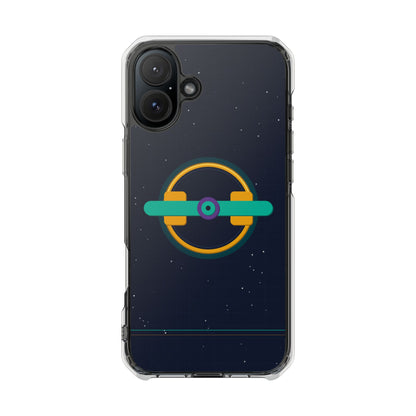 The Boards Shop Clear Magnetic Phone Case — Retro Space Target