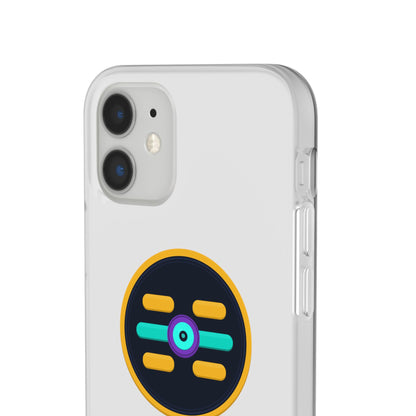 The Boards Shop Clear Phone Case with Colorful Tech Emblem