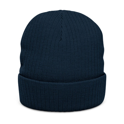 The Boards Embroidered Ribbed Beanie — Snowboard Culture Knit Hat