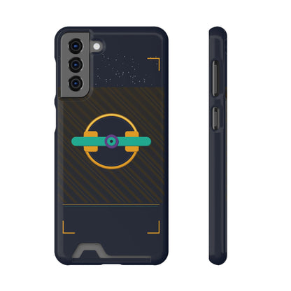 Blaise Series Wallet Phone Case — Retro Geometric Target