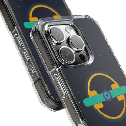 The Boards Shop Clear Magnetic Phone Case — Retro Space Target