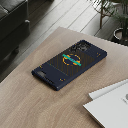 Blaise Series Wallet Phone Case — Retro Geometric Target