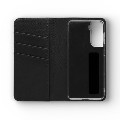 Unboards Cosmic Flip Case — Retro Space Tech Wallet Cover